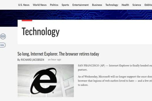 IE浏览器时代结束，停服影响的网民数量将超4亿！