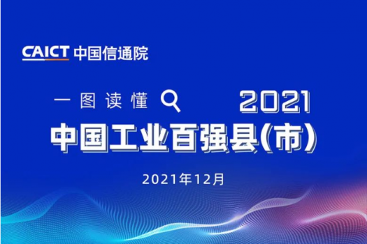 一图读懂2021中国工业百强县（市）